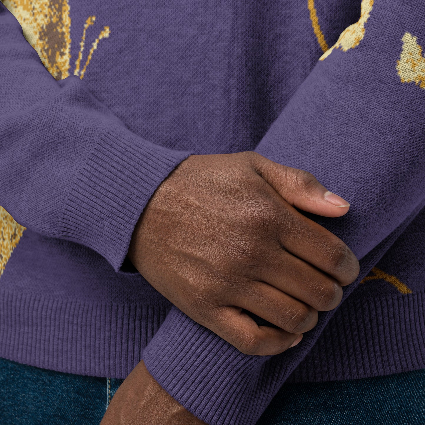 Golden Butterfly Knitted sweater (Unisex)