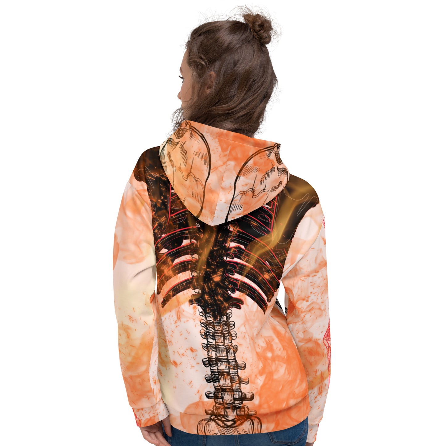 Burning Wispy Pull over Hoodie (Unisex)
