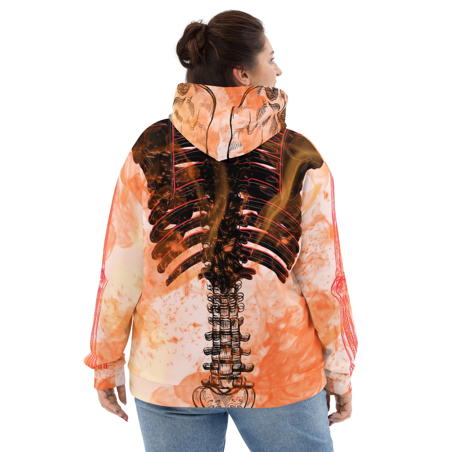 Burning Wispy Pull over Hoodie (Unisex)