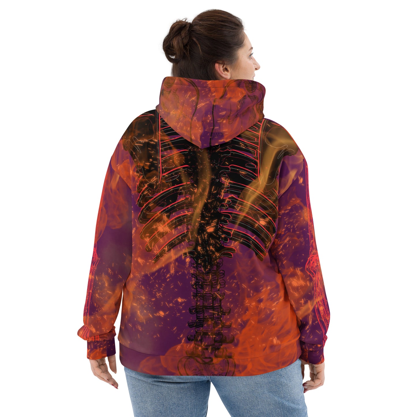 Burning Tyrian Pull over Hoodie (Unisex)