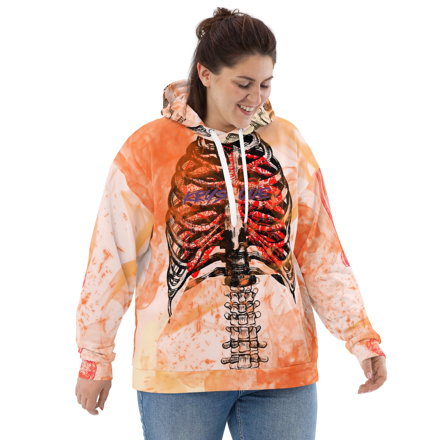 Burning Wispy Pull over Hoodie (Unisex)