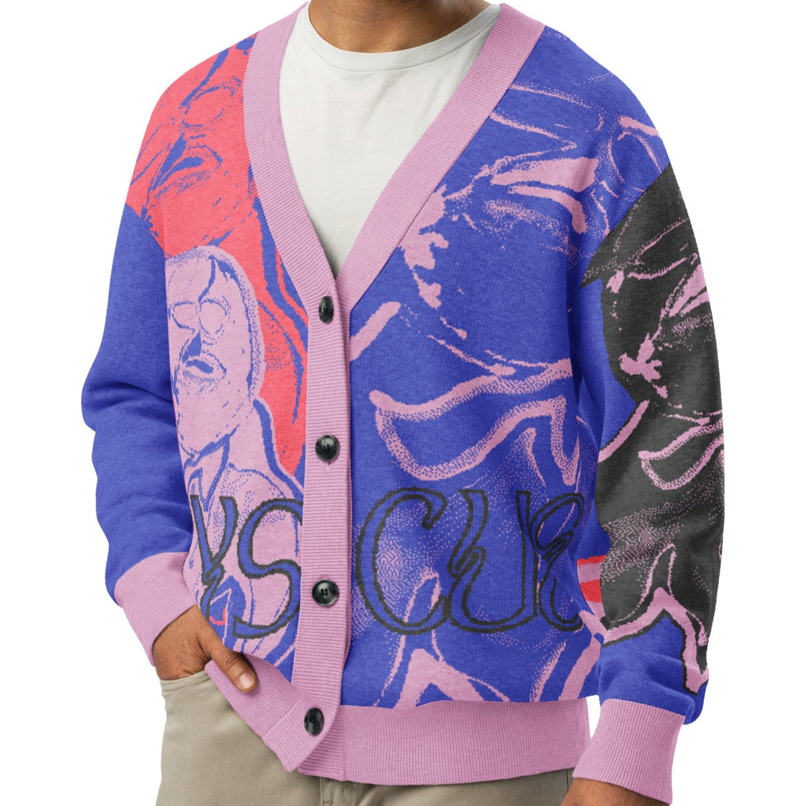 GhostFace Knitted cardigan