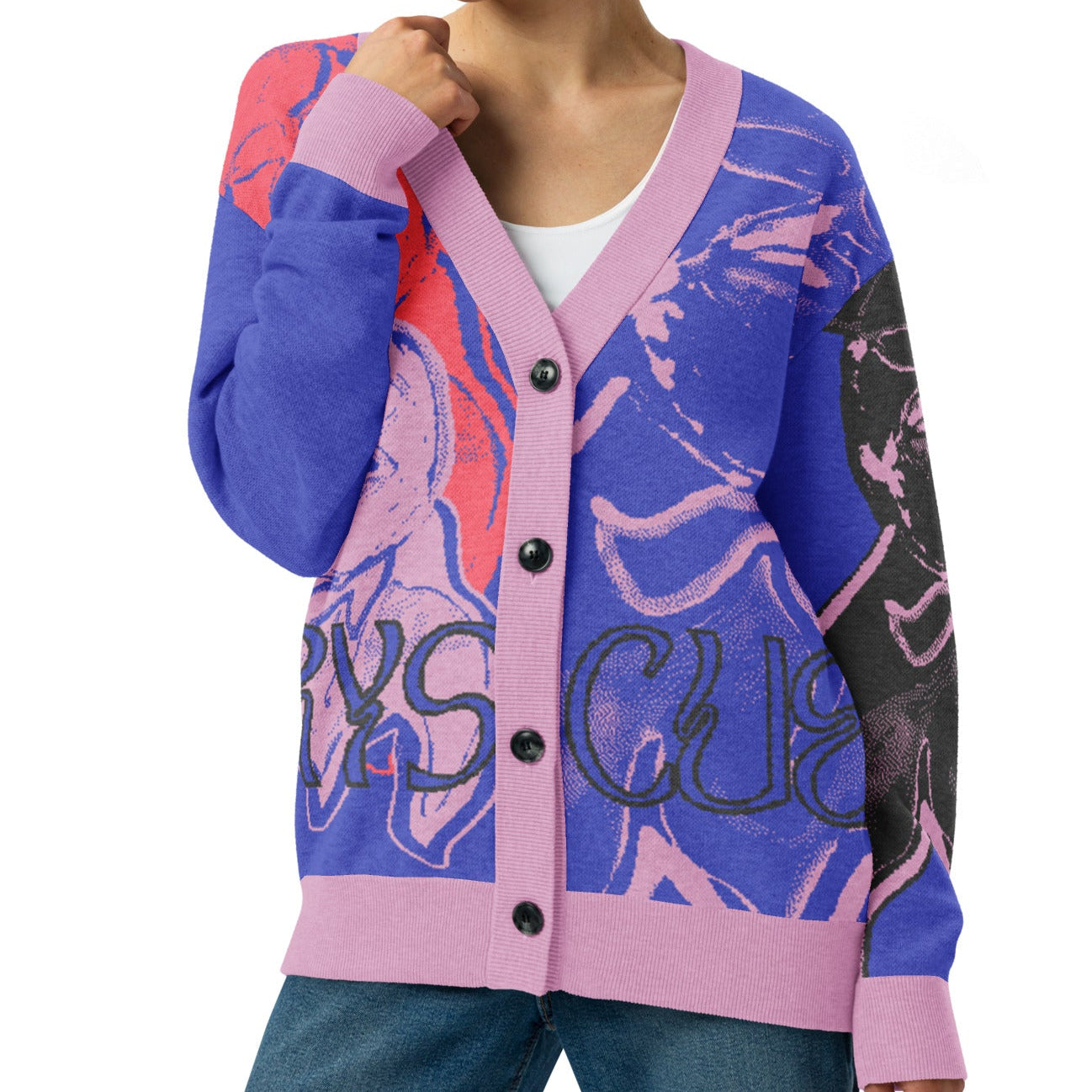 GhostFace Knitted cardigan