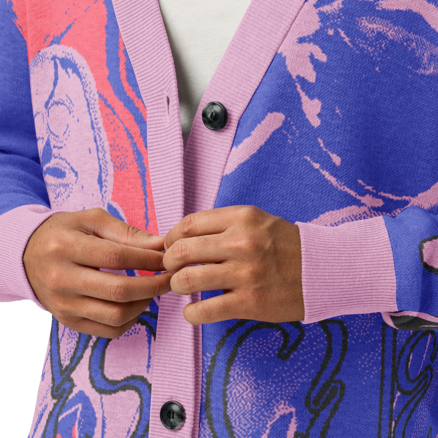 GhostFace Knitted cardigan