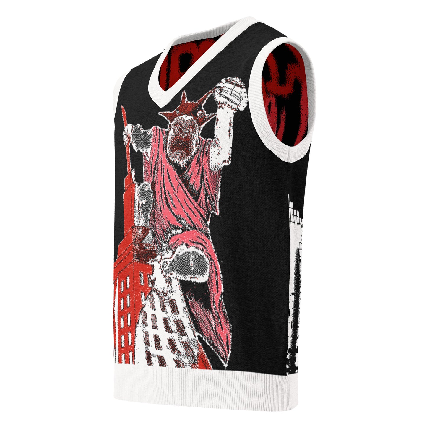 Kong Knit V-neck vest