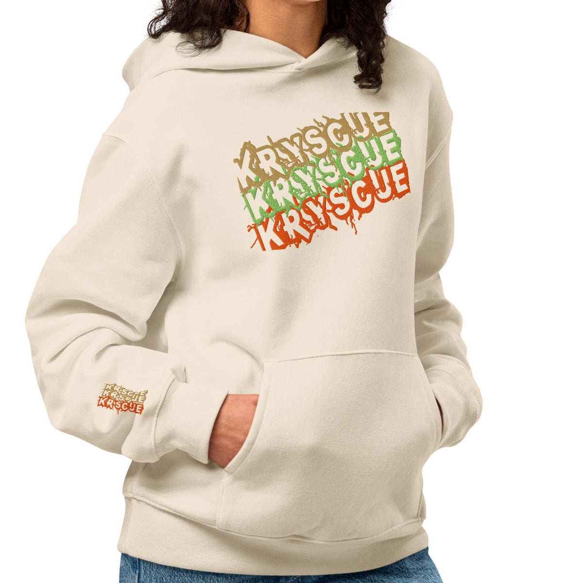 Oversized Stamped heavyweight hoodie