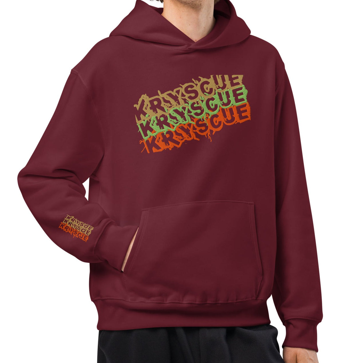 Oversized Stamped heavyweight hoodie